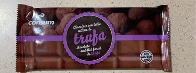 Chocolate con leche relleno de trufa