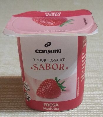 Yogur sabor fresa