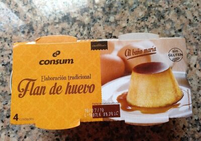 Flan de huevo al baño maría
