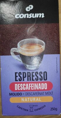 Café molido espresso descafeinado natural