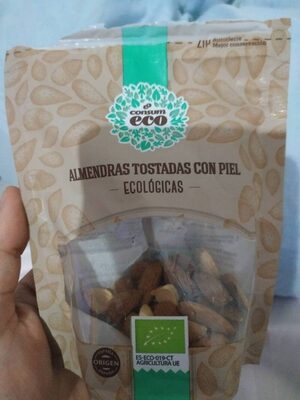 Almendras tostadas con piel