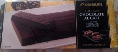 Turrón praliné de café