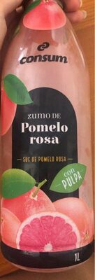 Zumo de pomelo rosa