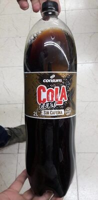 Cola cero consum front packaging