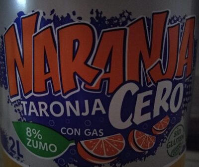 Naranja cero con gas front packaging