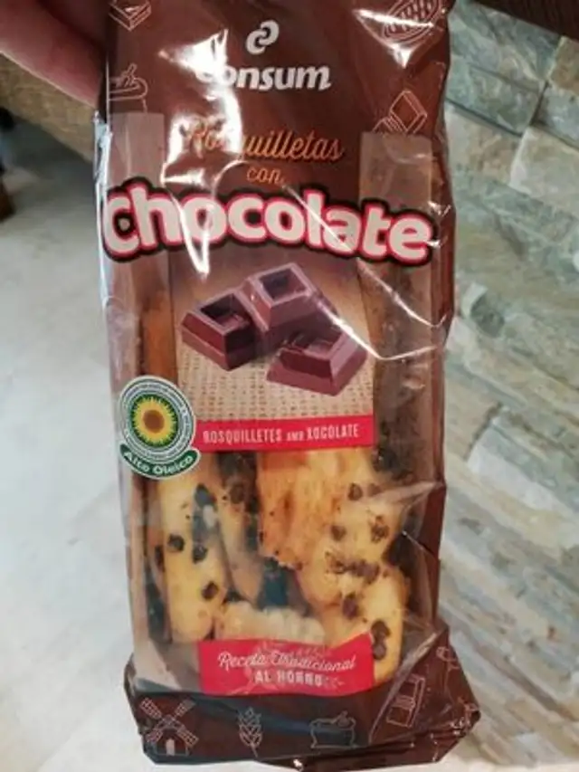 Rosquilletas con chocolate front packaging