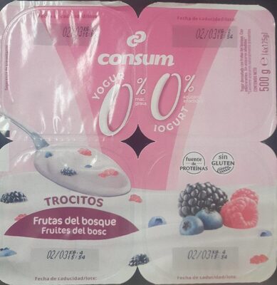 Yogur consum trocitos