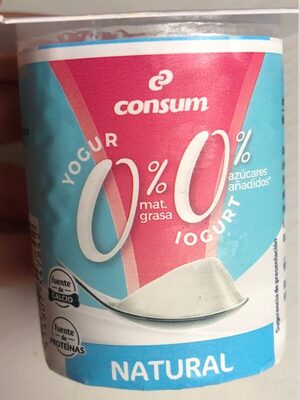 Yogur natural 0%grasa 0%azúcares