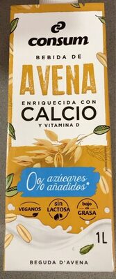 Avena calcio sin azucar