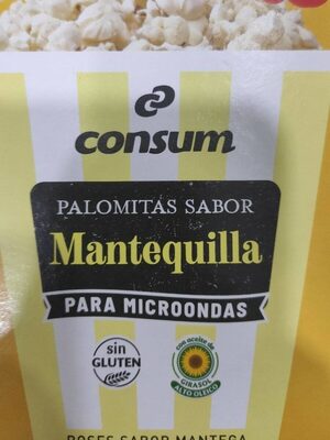 Palomitas sabor mantequilla para microondas