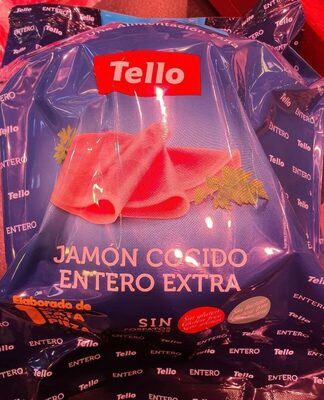 Jamón cocido entero extra front packaging