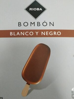 Bombón blanco y negro front packaging