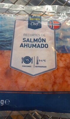 Recortes de salmón ahumado