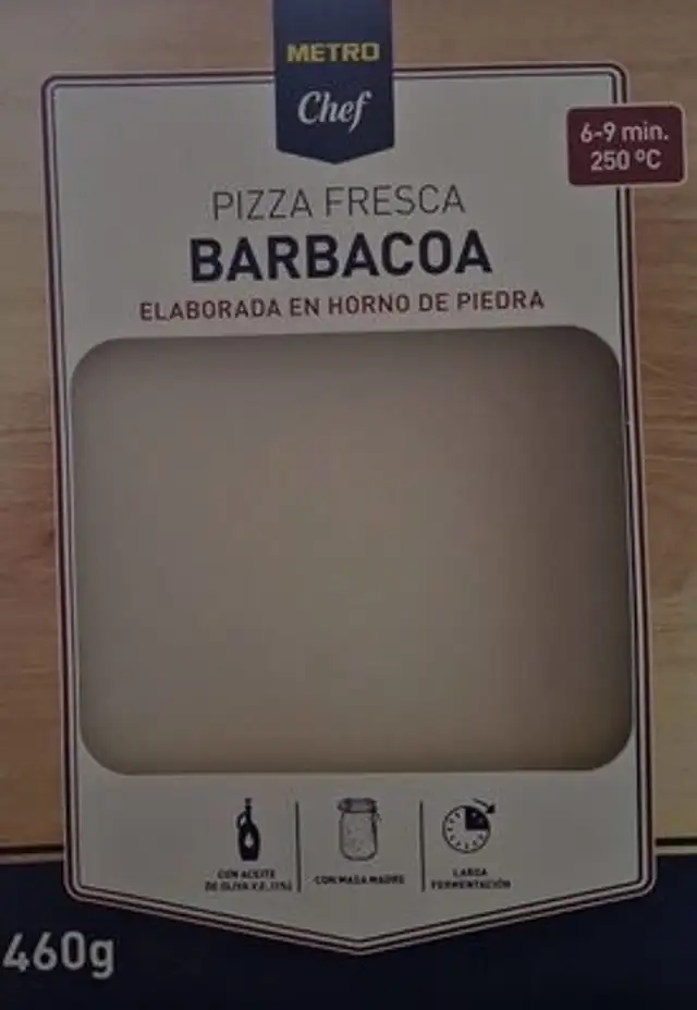 Pizza fresca barbacoa front packaging