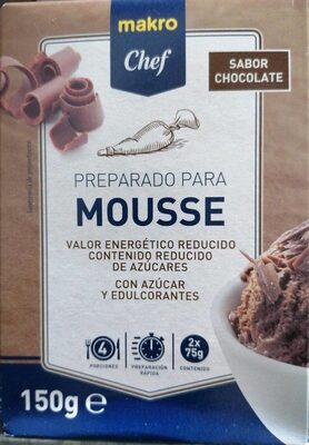Preparado para Mousse sabor chocolate front packaging