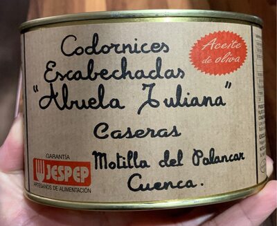 Codornices escabechadas "abuela juliana" caseras