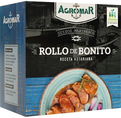 Rollo de bonito, receta asturiana front packaging
