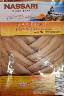 Boquerones en aceite de girasol