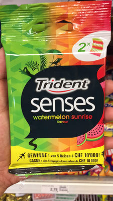 Senses watermelon sunrise flavour front packaging