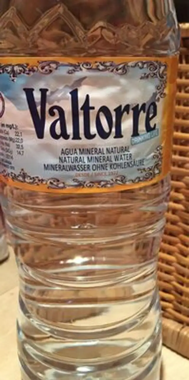 Agua valtorre nutrition facts table