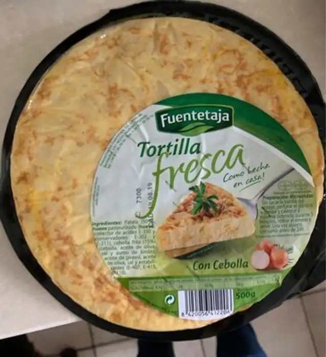 Tortilla Fresca Con cebolla