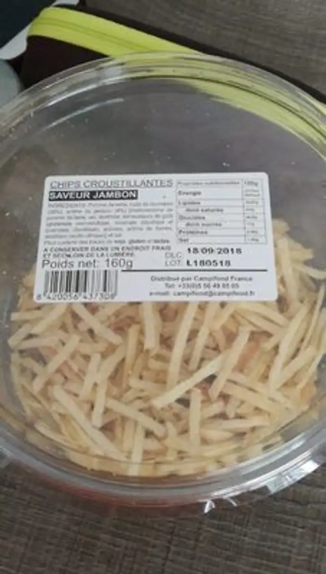 Chips Croustillantes saveur Jambon