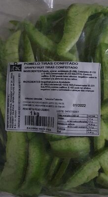 Pomelo confitado front packaging