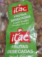 Frutas desecadas, jengibre