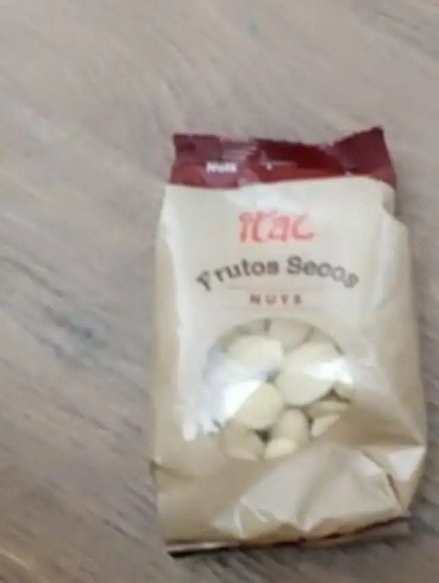 Frutos secos ingredients label