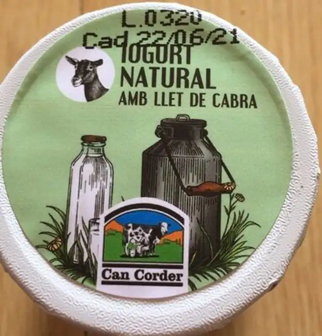 Iogurt natural llet de cabra