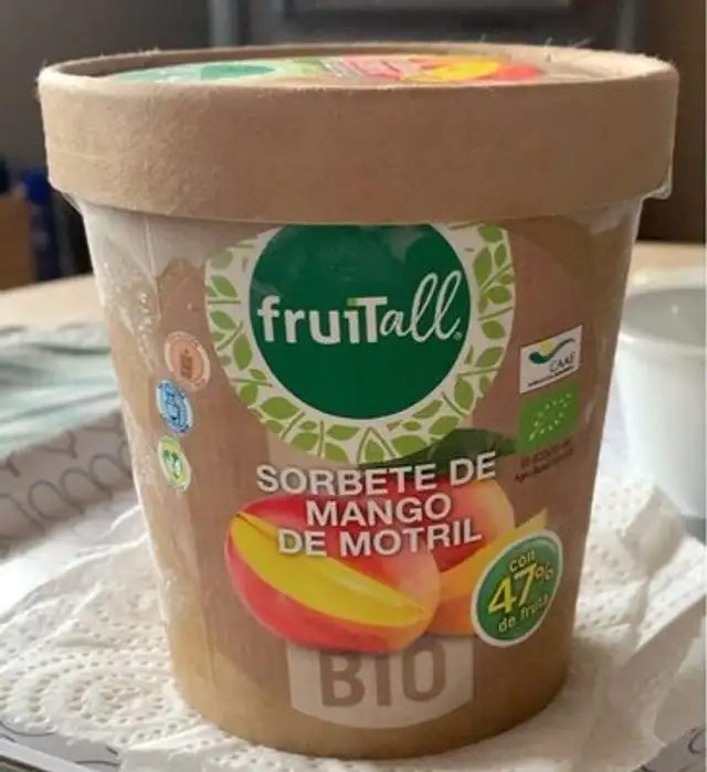 Sorbete de mango de motril