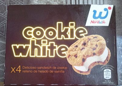 Cookie White Sandwich Vainilla front packaging