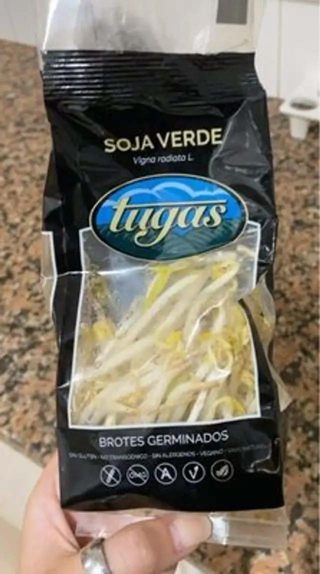 soja verde brotes germinados