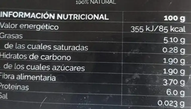 Brotes germinados de col kale nutrition facts table