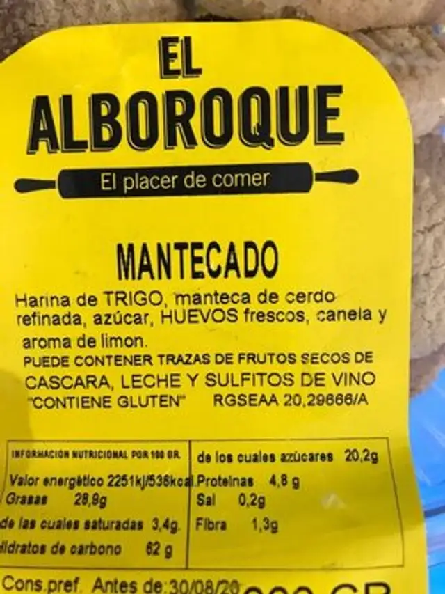 Unknown ingredients label