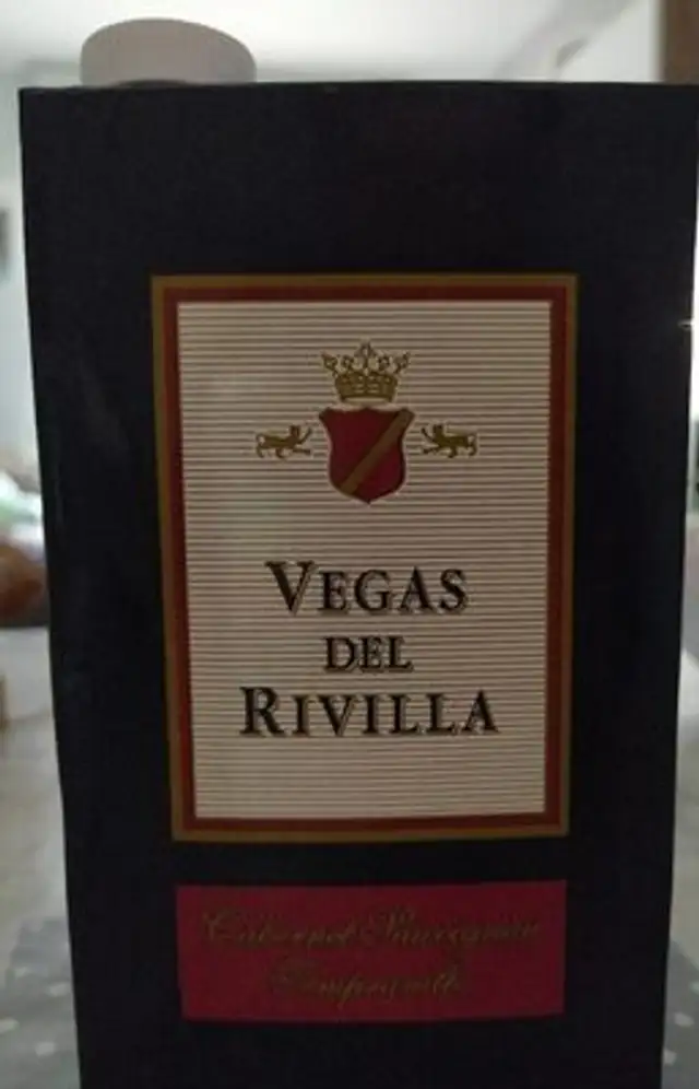 Vegas Del Rivilla Red Wine 1LT nutrition facts table