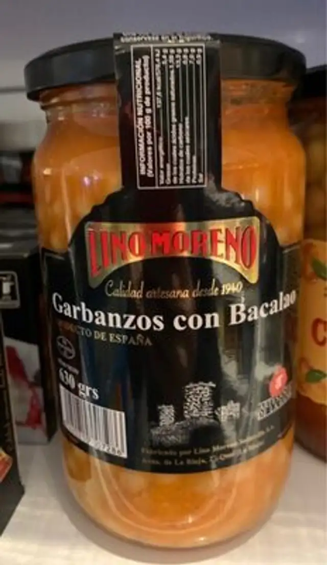 Garbanzo con bacalao
