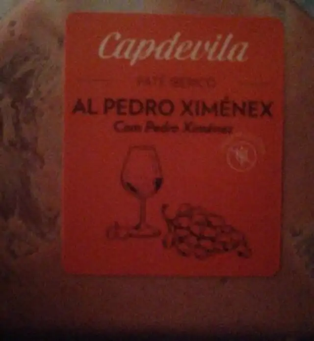 Paté ibérico al pedro ximenez