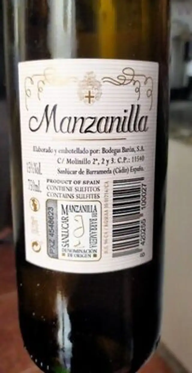 Manzanilla nutrition facts table