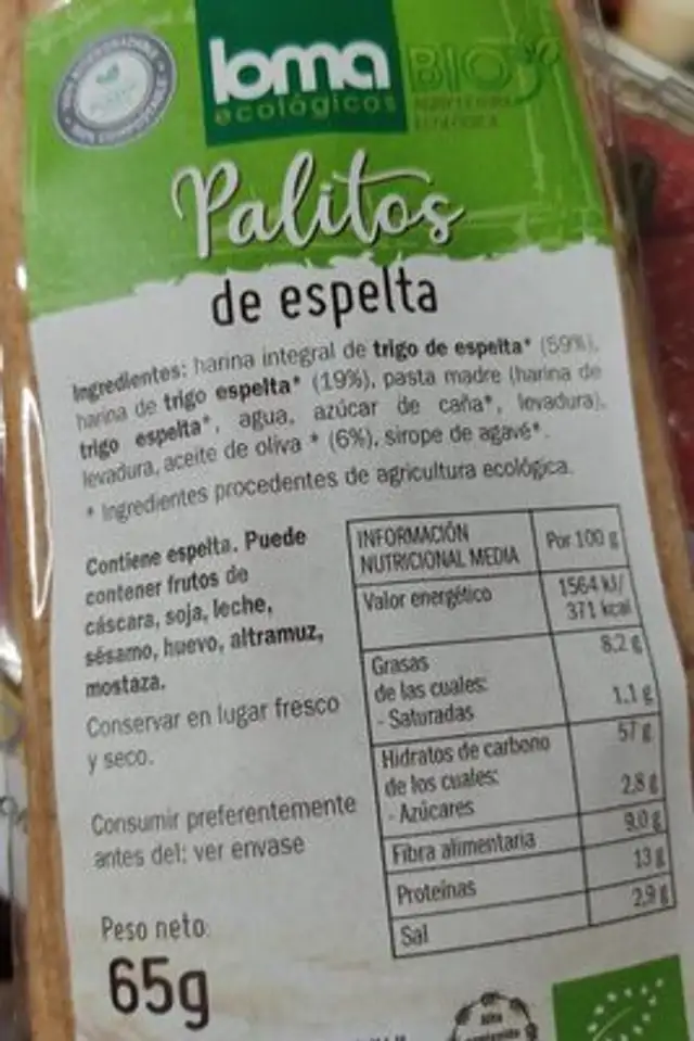 Loma palitos nutrition facts table