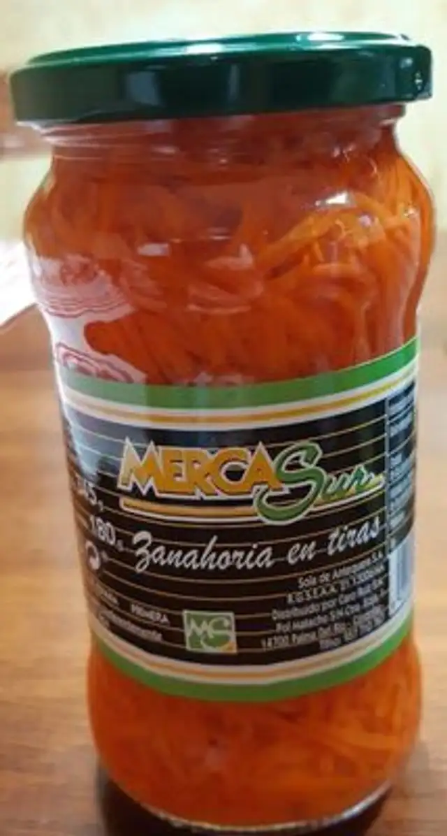 Zanahorias en tiras