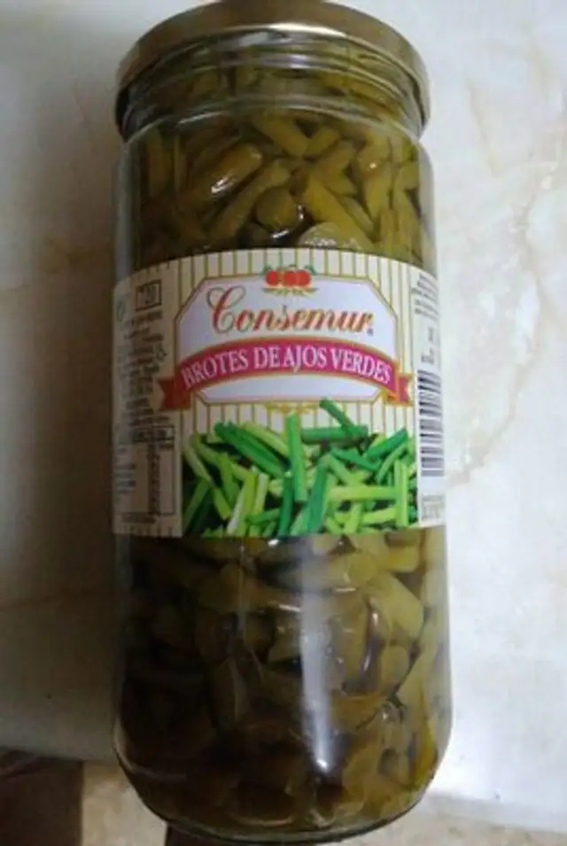 Brotes de ajos verdes