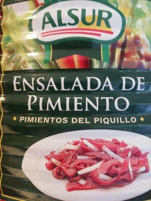 Ensalada de pimientos front packaging