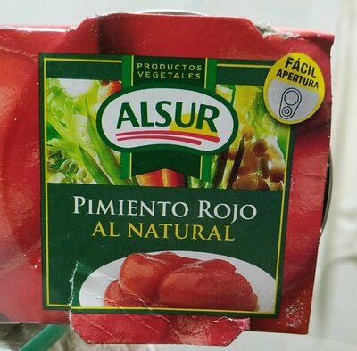 Pimiento rojo al natural front packaging