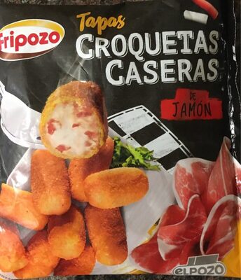 Croquetas caseras de jamón front packaging