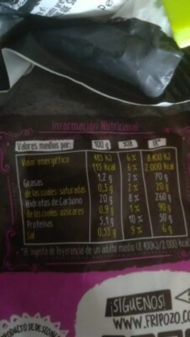 Arroz tres delicias nutrition facts table