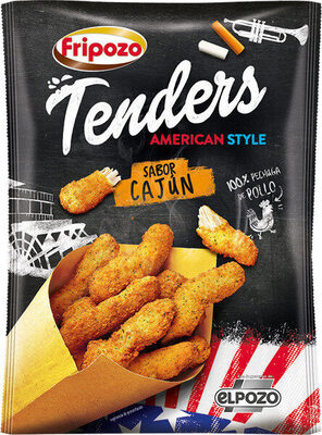 Tenders american style pechuga de pollo sabor cajún front packaging