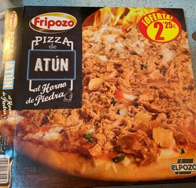 Pizza de atun al horno de piedra