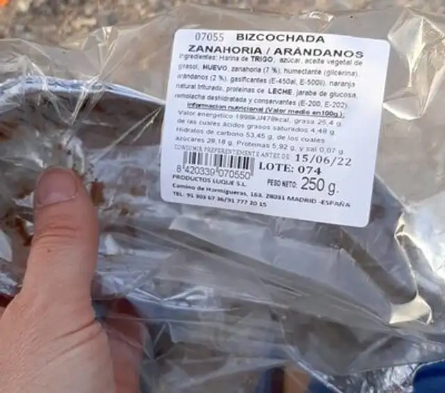 Bizcochada Zanahoria Arándanos