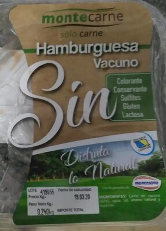 Hamburguesa Vacuno.